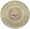 Купить Югославия 5000 динар (dinars) 1989 год Саммит неприсоединившихся государств