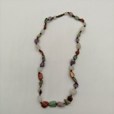 купить Бусы с бусинами разной формы, натуральный камень, металл, СССР, 1970-1990 гг.