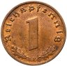 Купить Германия, Третий рейх 1 рейхспфенниг (reichspfennig) 1938 F