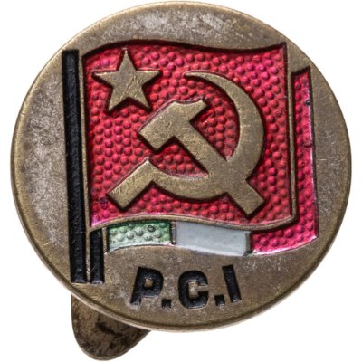 купить Значок Компартии Италии P. C. I ., Партия коммунисты Италии (Разновидность случайная )