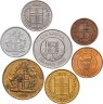 Купить Исландия набор из 7 монет 1, 10, 25, 50 эйре и 1 крона 1946-2006