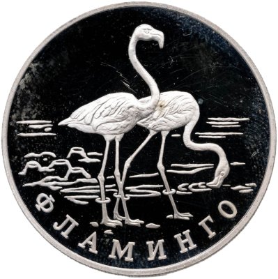 купить 1 рубль 1997 ЛМД фламинго