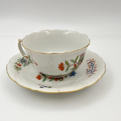 купить Пара чайная "Butterfly" (Бабочка), фарфор, роспись, золочение, Meissen (Мейсенский фарфор), Германия, 1950-1970 гг.