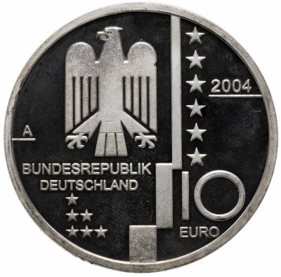 Купить Германия 10 евро 2004 "Баухауз в Дессау"