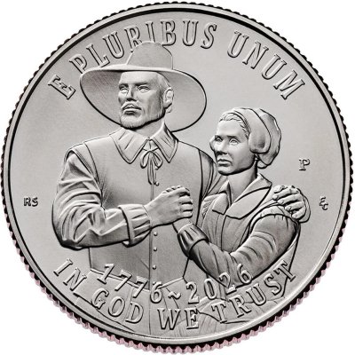 купить США 1/4 доллара (25 центов, квотер) 2026 P "250 лет независимости США - Мэйфлауэр"