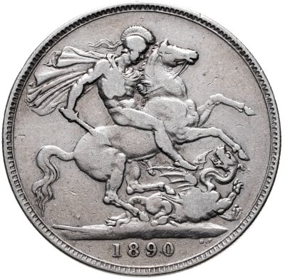 купить Великобритания 1 крона (crown) 1890 Королева Виктория