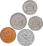 Купить Ямайка набор из 5 монет 1, 25 центов и 1, 5 долларов 1980-2015