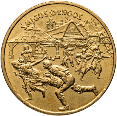 купить Польша 2 злотых 2003 "Поливальный понедельник (Śmigus-dyngus)"