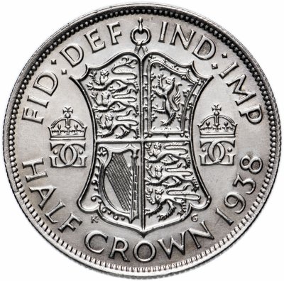 купить Великобритания 1/2 кроны (crown) 1938