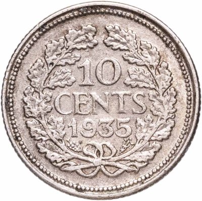 Купить Нидерланды 10 центов (cents) 1935