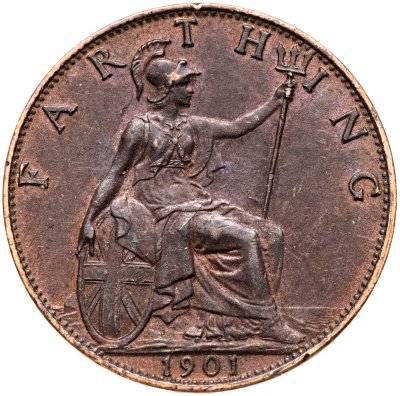 купить Великобритания 1 фартинг (farthing) 1901