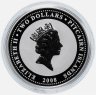 Купить Острова Питкэрн 2 доллара 2008 Proof "Китайский гороскоп - год крысы"
