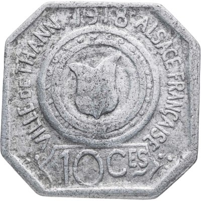 купить Франция "Коммуна Танн" 10 сантимов 1918 нотгельд