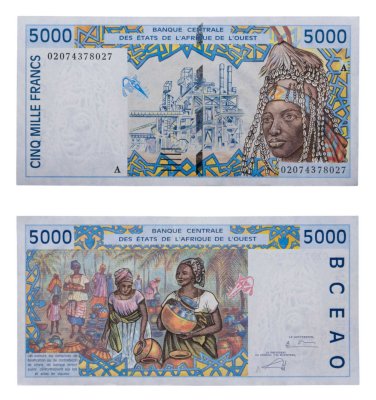 купить Кот д'Ивуар 5000 франков 2002