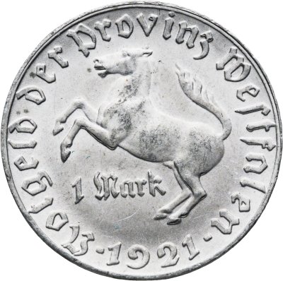 купить Германия, Вестфалия, нотгельд 1 марка 1921 "Генрих Фридрих фон Штейн"