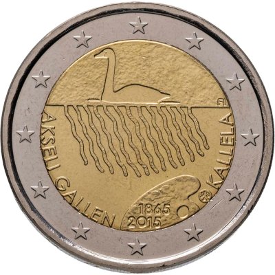 купить Финляндия 2 евро 2015 "150 лет со дня рождения Аксели Галлен-Каллелы"