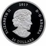 Купить Канада 20 долларов 2017 "Жемчужина жизни - Капля дождя на листе клена", в футляре с сертификатом