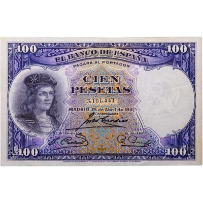 купить Испания 100 песет 1931 (Pick 83)