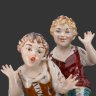 Купить Статуэтка "Дети разбили вазу", MS Spain,, фарфор, роспись, золочение, Испания, 1980-2000 гг.