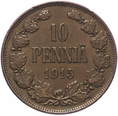Купить Для Финляндии 10 пенни 1915