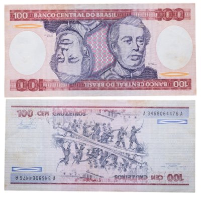 купить Бразилия 100 крузейро 1981-1984 года (Pick 198а)