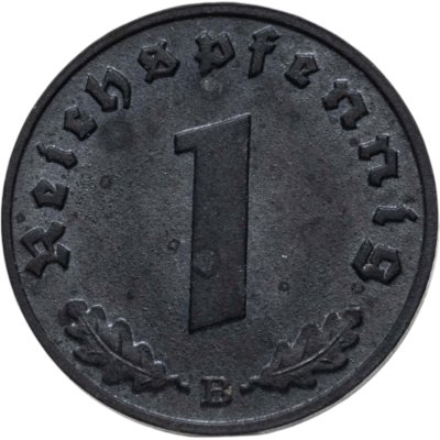 купить Германия (Третий рейх) 1 рейхспфенниг (reichspfennig) 1942 B