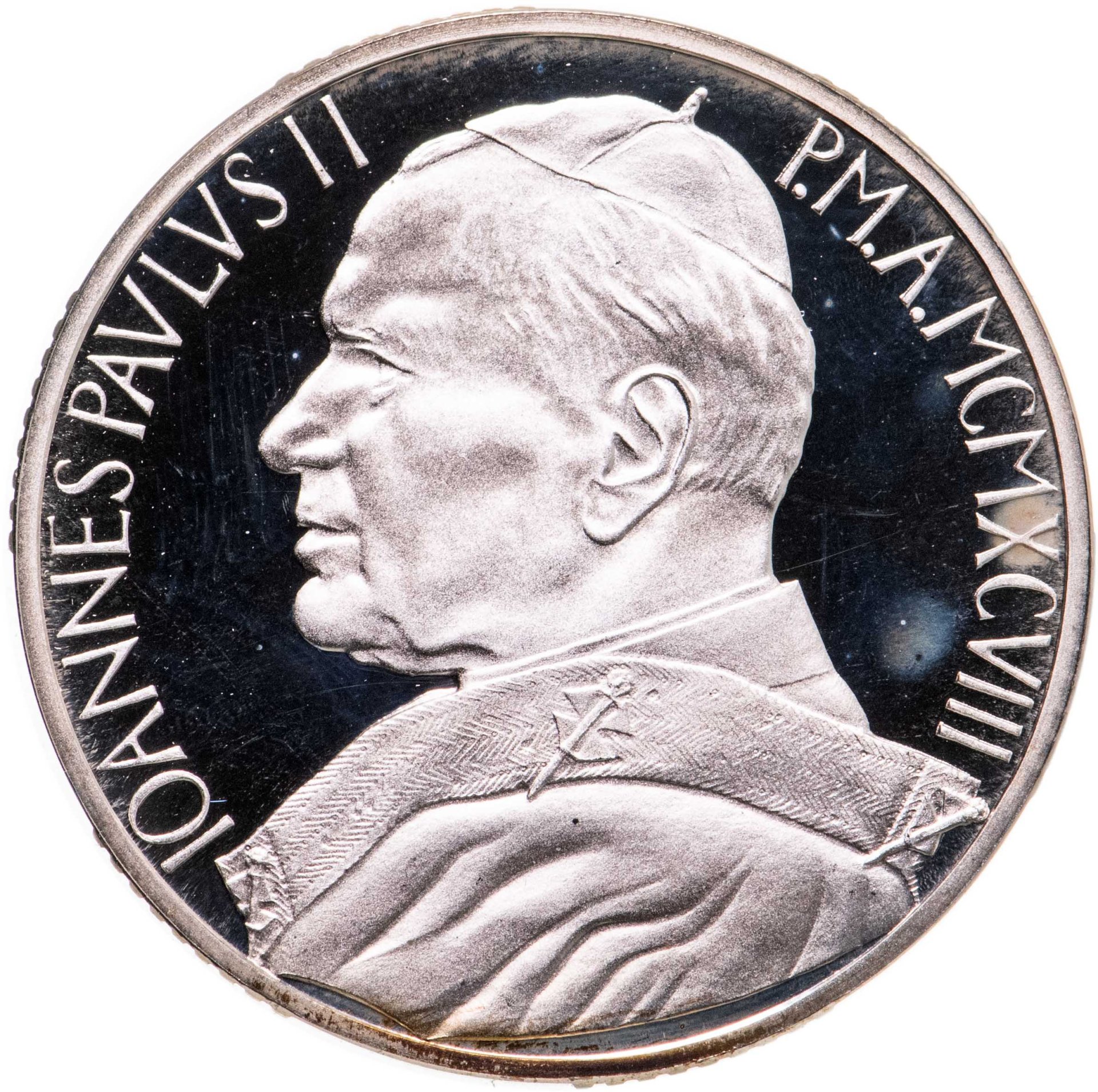 Монета Ватикан 10000 лир 1998 год "Святой Год 2000 - Распятие Иисуса ...