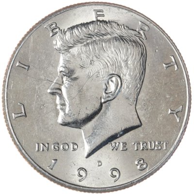 купить США 50 центов (1/2 доллара, half dollar) 1998 D Kennedy Half Dollar (Кеннеди) знак монетного двора "D" - Денвер