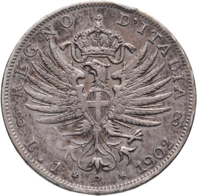 купить Италия 1 лира 1902