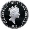 Купить Ниуэ 2 доллара 2015 "Год козы", в футляре с сертификатом