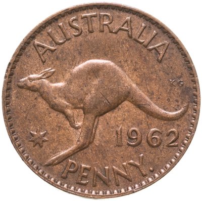 купить Австралия 1 пенни (penny) 1952-1965 гг. Елизавета II