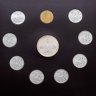 Купить Официальный набор из 8 монет 2 руб., 10 рублей и жетона 2012 "200-летие победы России в Отечественной войне 1812 года Полководцы и герои " выпуск I