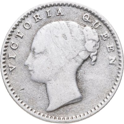 купить Индия (Британская) 1/4 рупии (rupee) 1840 "VICTORIA QUEEN" над головой
