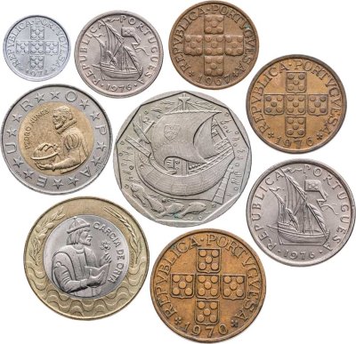купить Португалия набор 9 монет 1967-1998