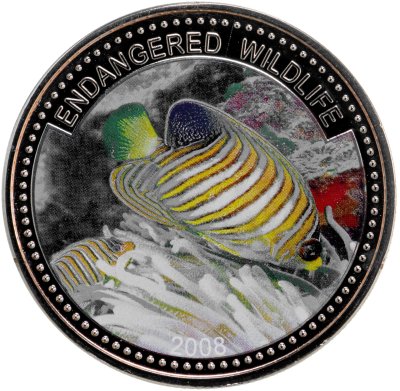 купить Палау 1 доллар 2008 "Вымирающие виды - Королевский ангел"