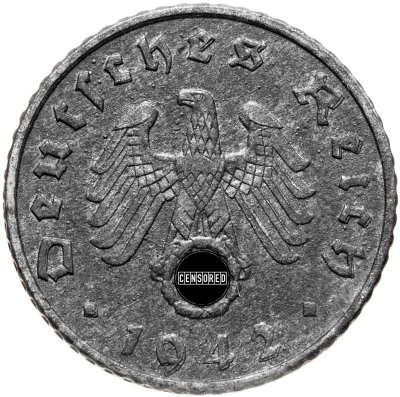купить Германия (Третий рейх) 5 рейхспфеннигов (reichspfennig) 1942 A