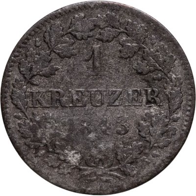 купить Бавария 1 крейцер 1845