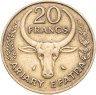 Купить Мадагаскар 20 франков (francs) 1970