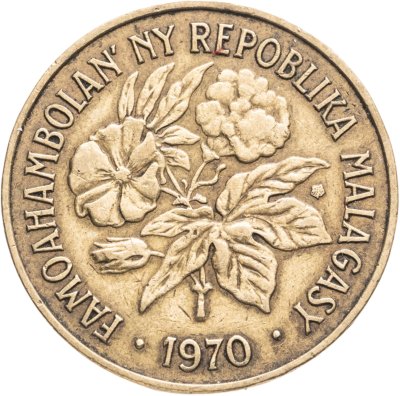 купить Мадагаскар 20 франков (francs) 1970