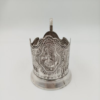 купить Подстаканник "Советский космос", мНЦ (медь-никель-цинк), Кольчугинский завод цветных металлов, СССР, 1970-1980 гг.