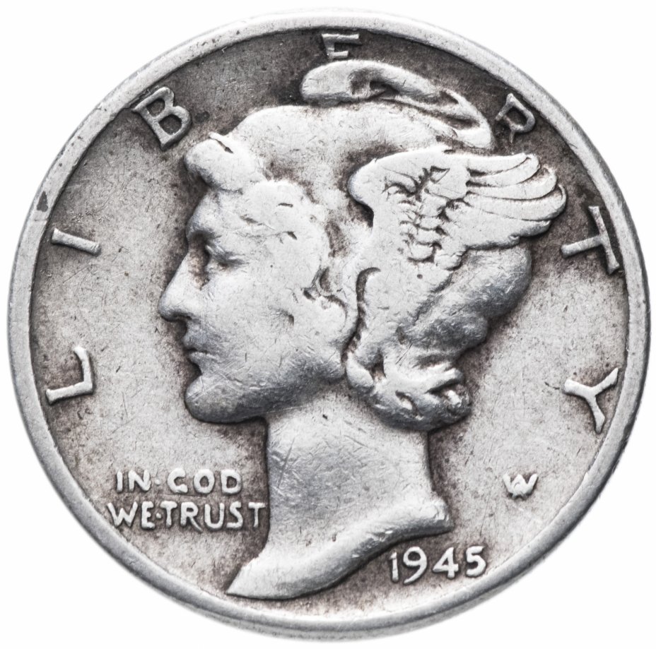 купить США 10 центов 1945
