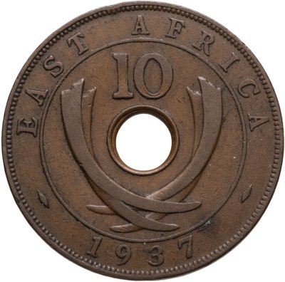 купить Британская Восточная Африка 10 центов (cents) 1937