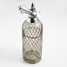 Купить Сифон для газированной воды в металлической оплетке, стекло, металл, СССР, 1970-1990 гг.