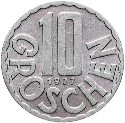 купить Австрия 10 грошей (groschen) 1977