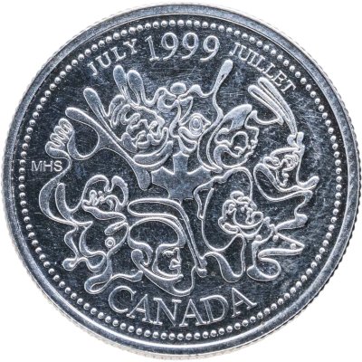 купить Канада 25 центов 1999 "Миллениум - Июль 1999, Нация людей"