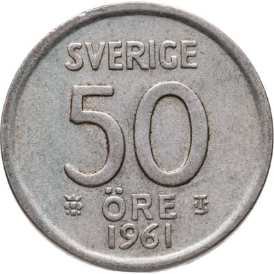 купить Швеция 50 эре (ore) 1961