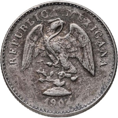 купить Мексика 5 сентаво 1904, знак монетного двора: "Mo" - Мехико