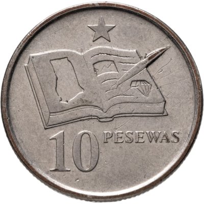 купить Гана 10 песев (pesewas) 2007