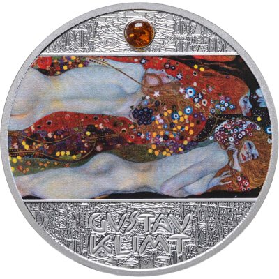 купить Камерун 500 франков 2022 "Климт - Водяные змеи" в футляре, с сертификатом