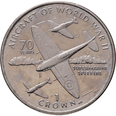 купить Остров Мэн 1 крона (crown) 2006 "Авиация Второй Мировой войны - Supermarine Spitfire"